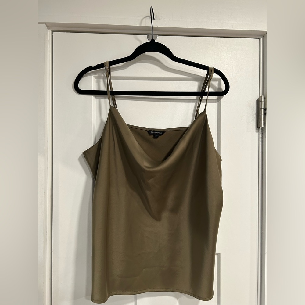 Banana Republic Satin Cowl Neck Top Size XL
